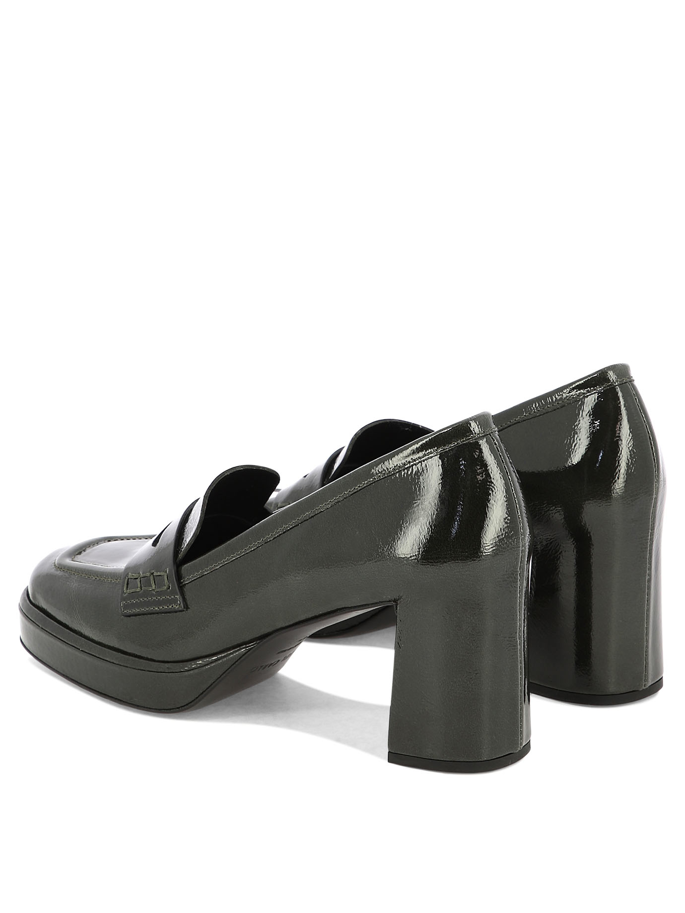 DEL CARLO Black   Lisbona heeled loafers